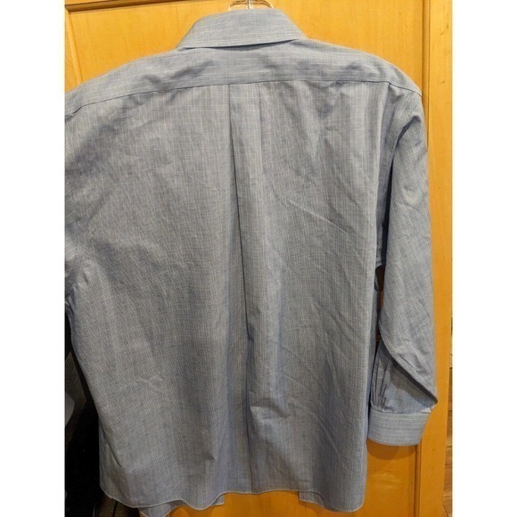 BROOKS BROTHERS Shirt Mens 16.5 2/3 Regent Blue Non Iron Button Down Long Sleeve - Picture 2 of 3
